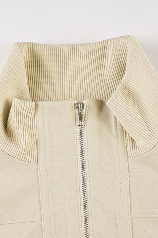 Utility Belted Stand Collar Jacket image 6