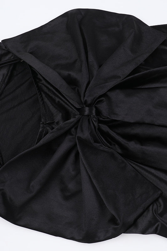 Satin Bowknot Strap Party Dress image 11