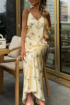 Chic V Neck Lace Insert Cami Everyday Maxi Dress image 4