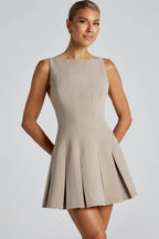 Solid Color Wide Hem Sleeveless Cocktail Dress image 8
