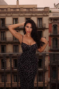 Chic Polka Dot Cami Bodycon Maxi Dress image 1