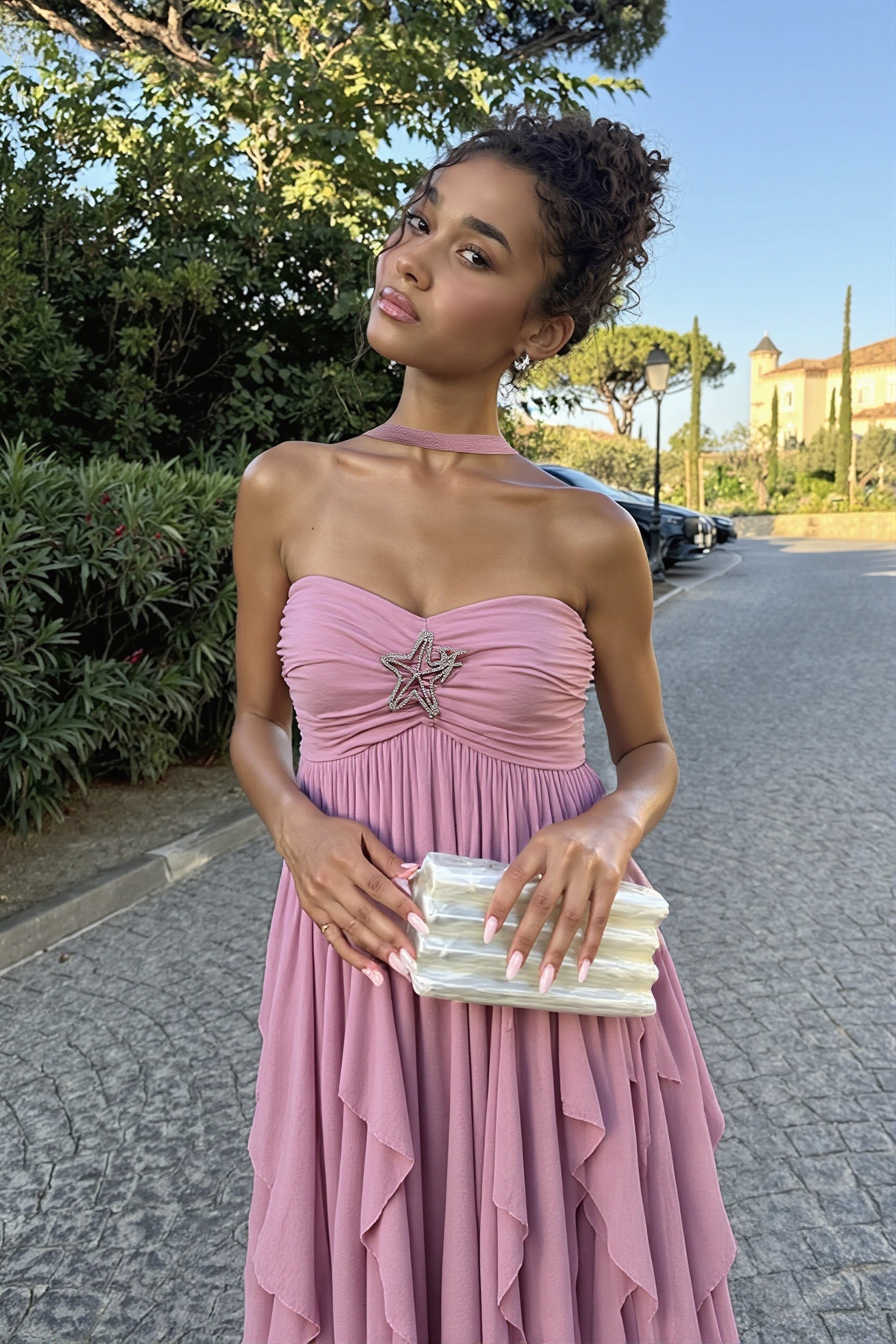Elegant Backless Party Maxi Dress image 3