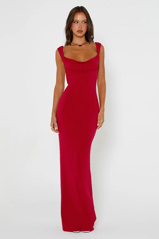 Bow Back Spaghetti Strap Formal Dress image 3