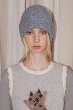 Solid Color Double Layer Soft Wool Knitted Hat image 3