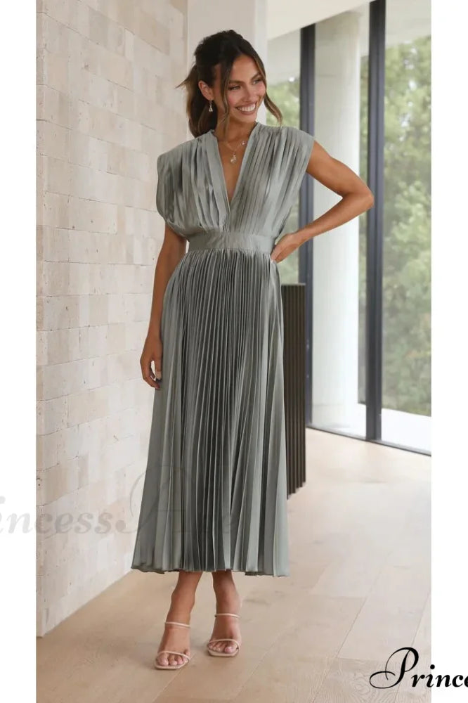 Female Loose Zipper Trendy Pleated Party Dress image 7