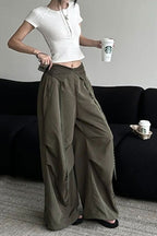 Y2K Retro Cuffed Button Cargo Pant image 4