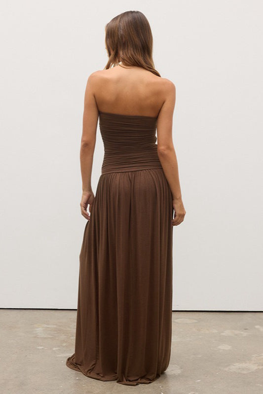 Strapless Off Shoulder Maxi Formal Dress image 9