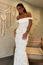 Textured Ruched Bodycon Maxi Dress image 2