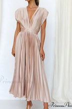Female Loose Zipper Trendy Pleated Party Dress image 1