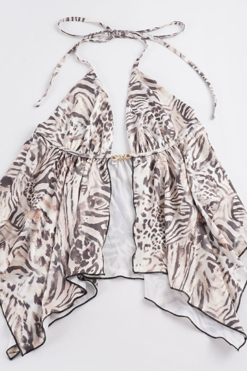 Sexy A Line Animal Backless Halter Top image 6