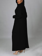 Knitted Solid Graceful Open Front Cardigan image 30