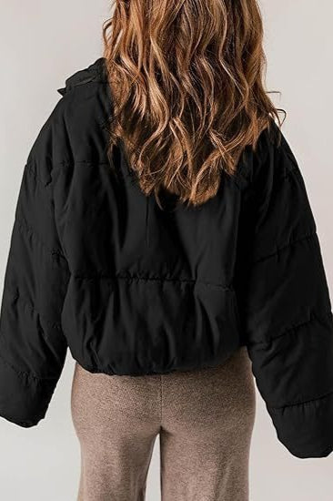 Classic Plain Quilted Puffer Jacket image 8