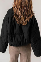 Classic Plain Quilted Puffer Jacket image 8