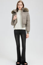 Short Waist Slim Puffer Coat image 2