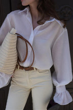 Tencel Button Up Long Sleeve Blouse image 8