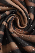 Sexy Printed Rhinestone Halter Backless Maxi Dress image 4