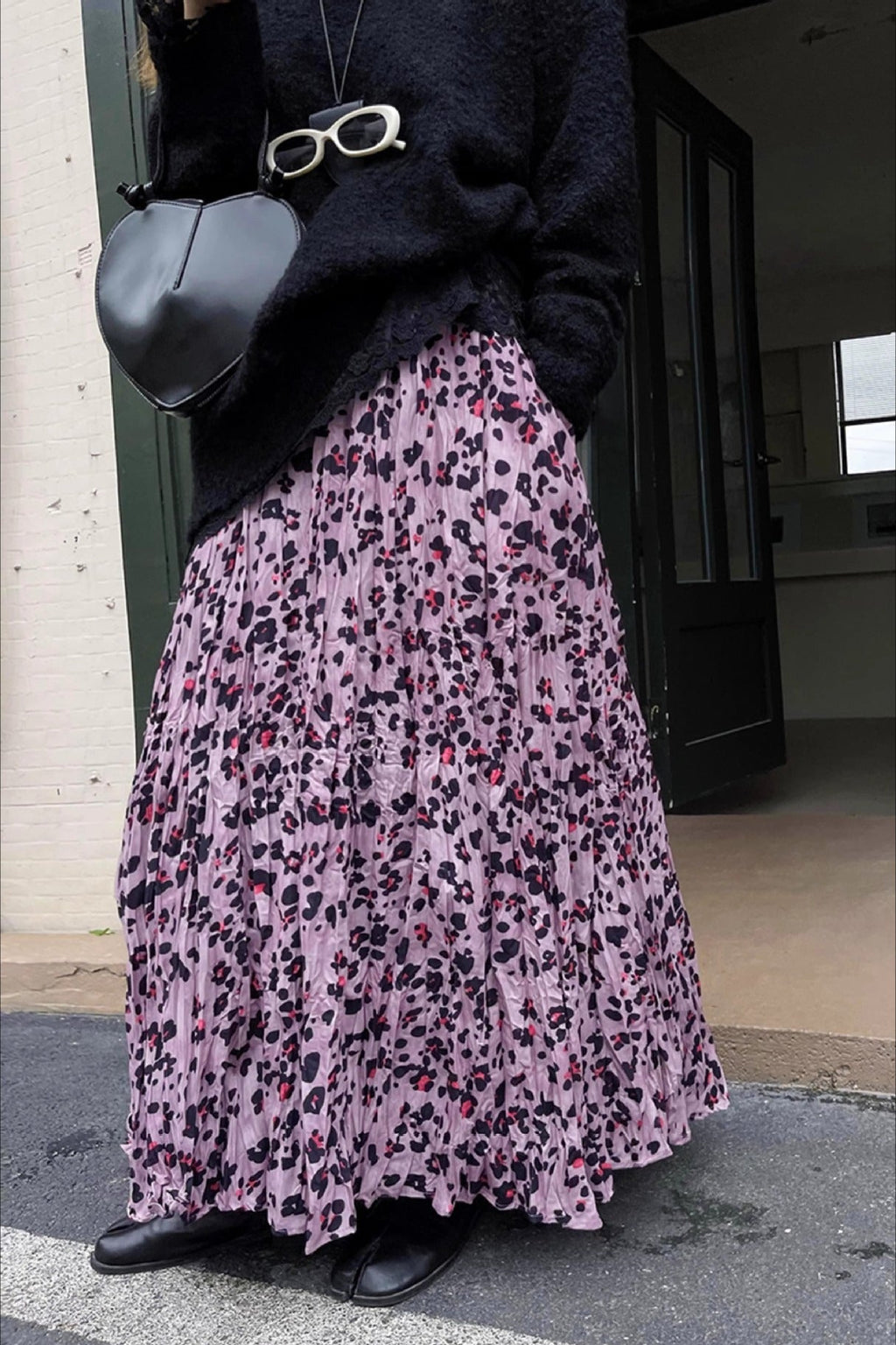 Vintage Leopard Midi Flare Skirt image 5