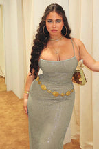 Sequin Strappy Party Dress image 8