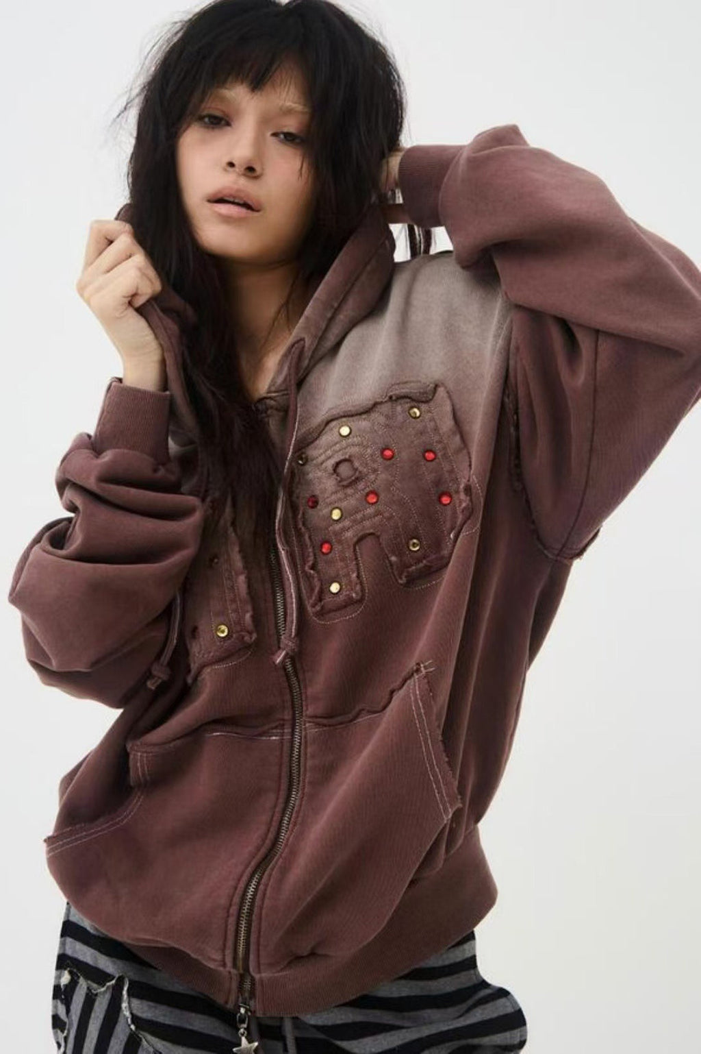 Vintage Washed Gradient Hoodie image 4