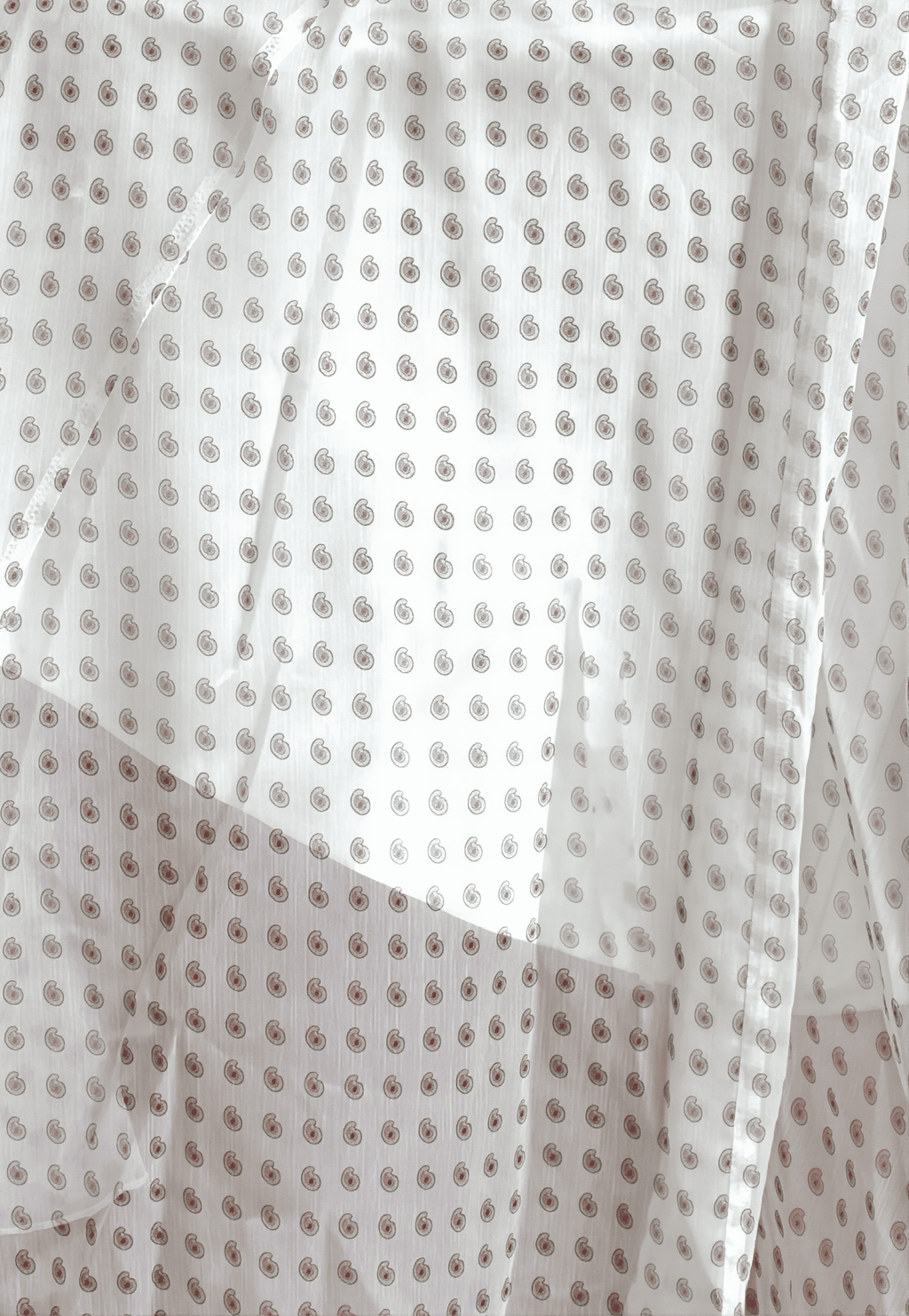 Elegant Irregular Draped Polka Dot Maxi Skirt image 6