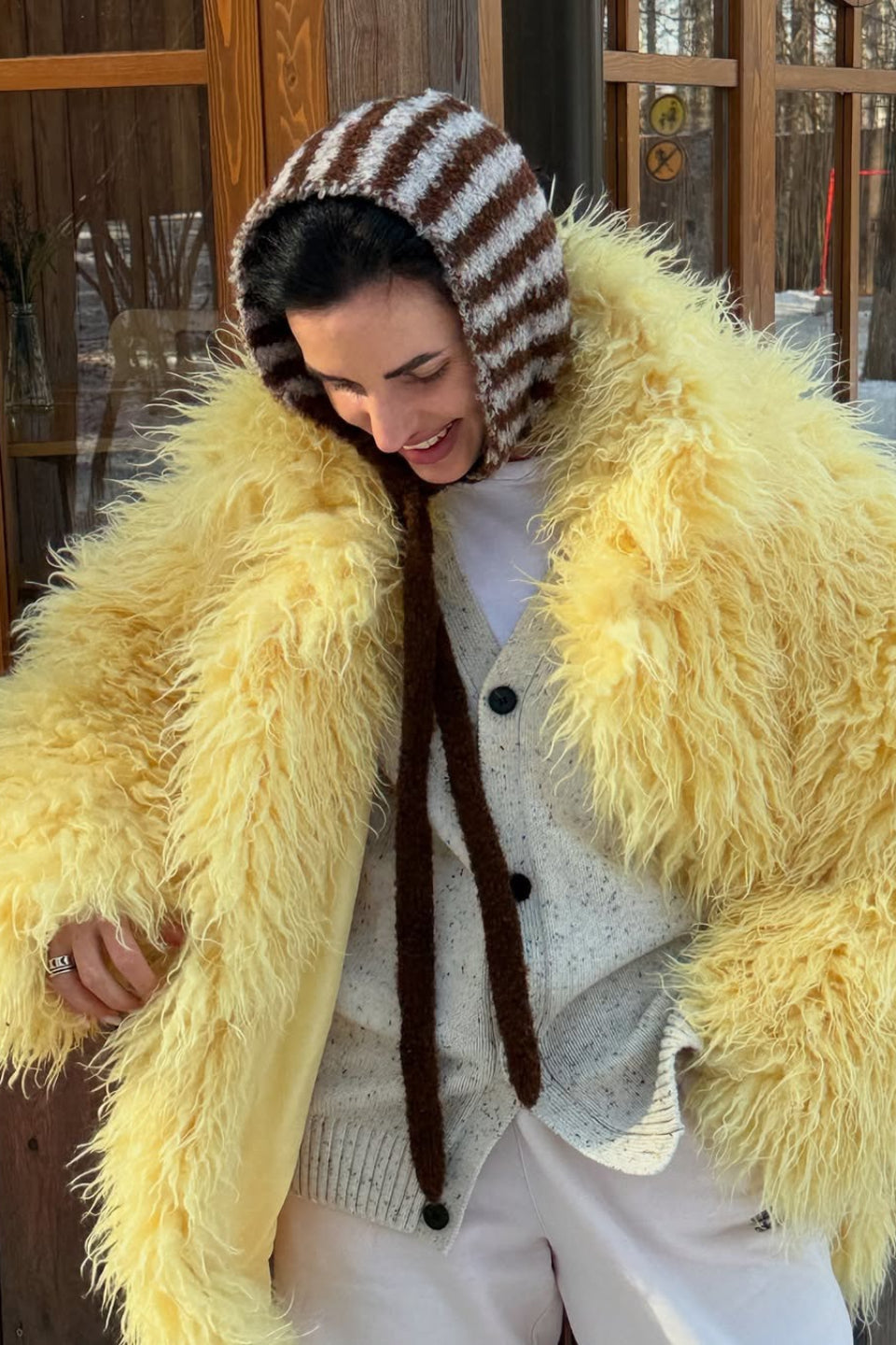 Plush Faux Animal Fur Thickened Warm Loose Coat image 3