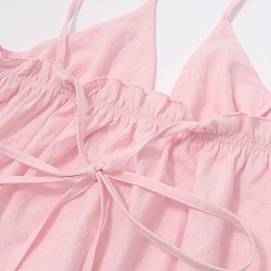 Sexy Solid Slim Tie Cami Top image 7