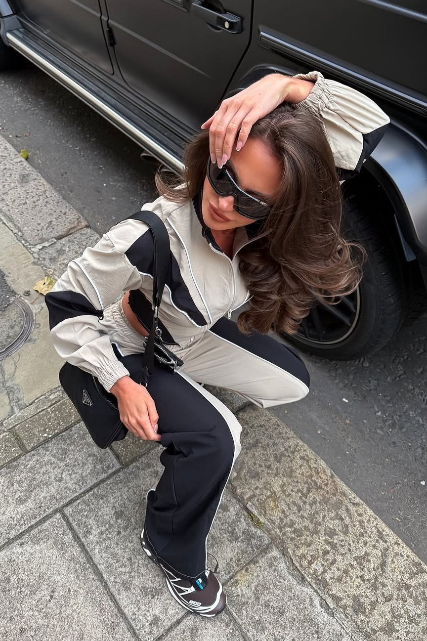 Chic Asymmetrical Patchwork Two Piece Set image 5