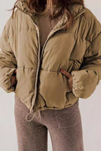 Classic Plain Quilted Puffer Jacket image 12