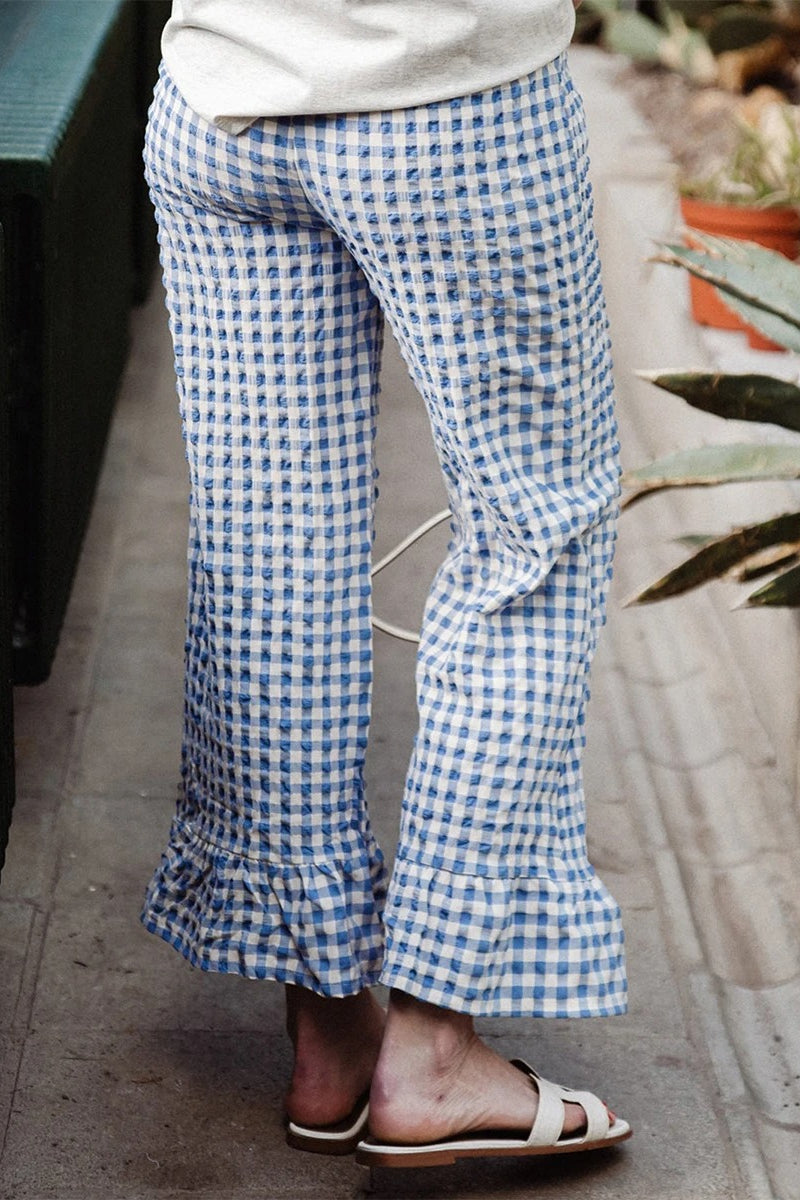 Y2K Plaid Print Wide Leg Pant image 4