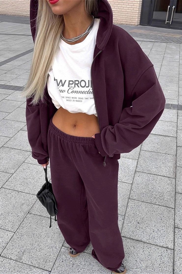 Vintage Hooded Sweatshirt and Jogger Two Piece Set image 6