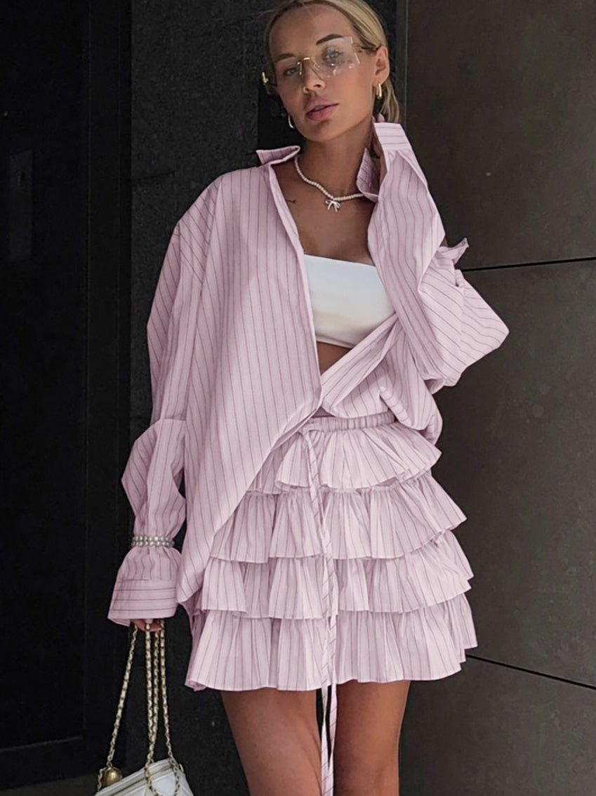 Chic Striped Blouse and Layered Blouse image 5