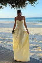 A-Line Strap Dress Slim Fit Maxi Dress image 2
