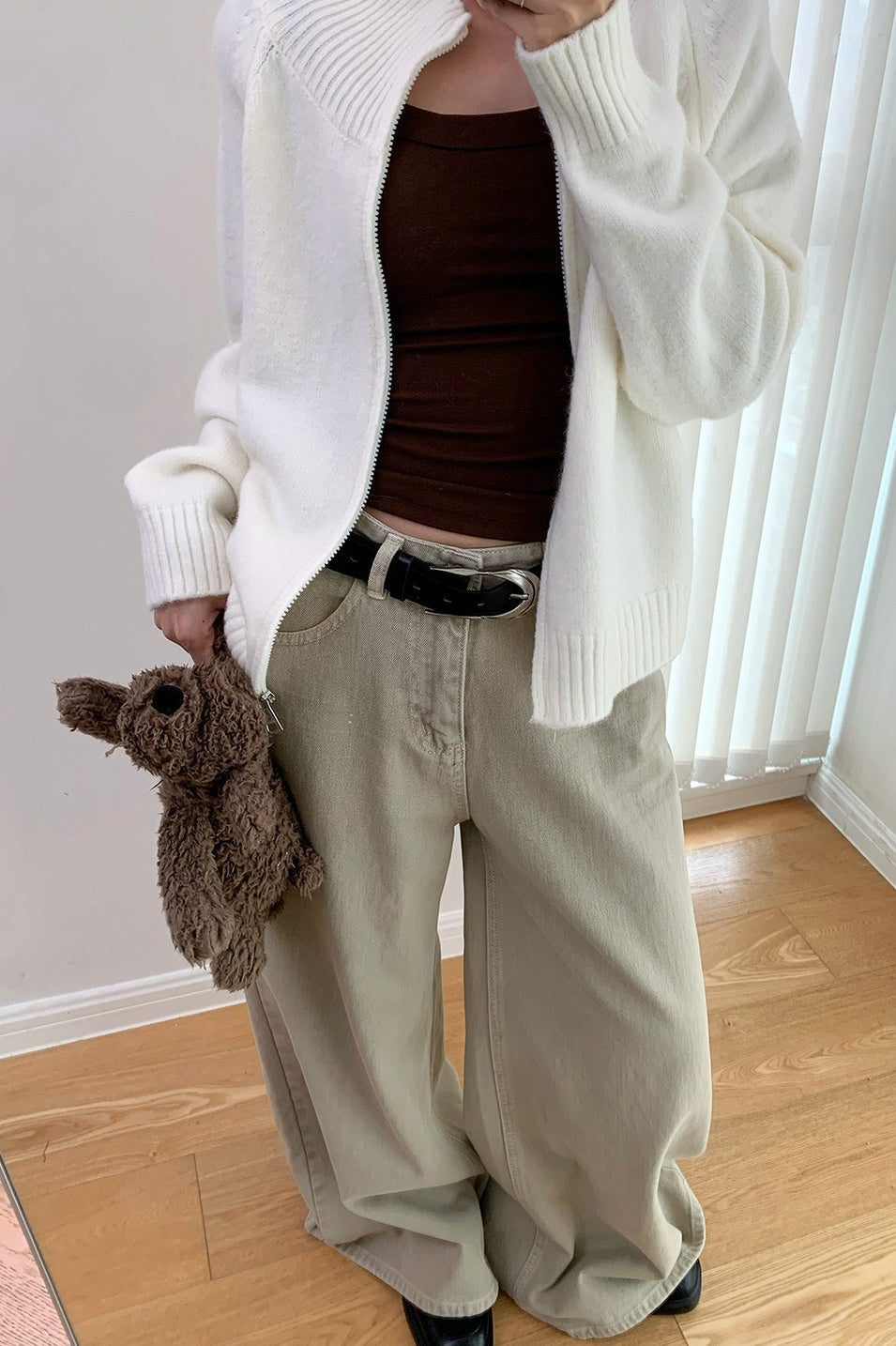 Soft Knit Zipper Cardigan image 6