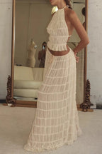 Ruched Halter Cami & Maxi Skirt Boho Dress image 23