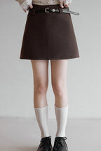 Solid Tartan Textured Skirt image 3