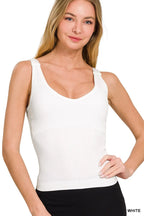 Freya Ribbed Tank styled for Avrienne