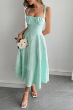 Jacquard Spaghetti Strap Cocktail Dress image 6