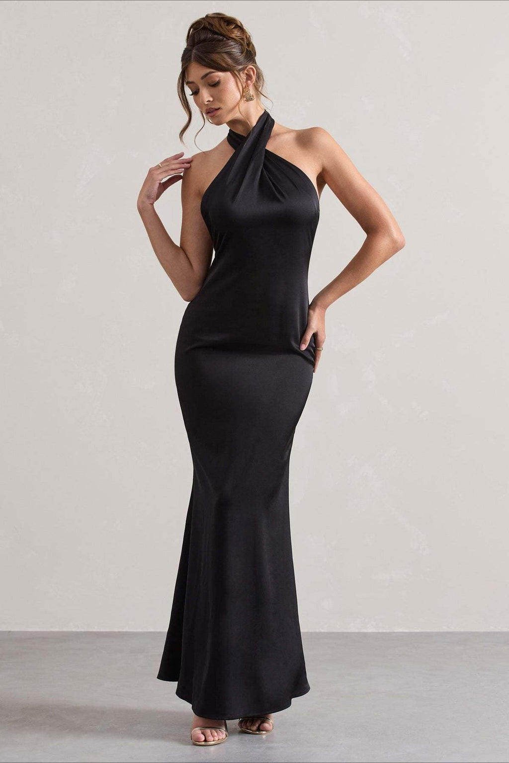 Slim Fit Halter Evening Party Dress image 1