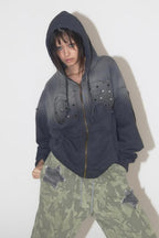 Vintage Washed Gradient Hoodie image 2