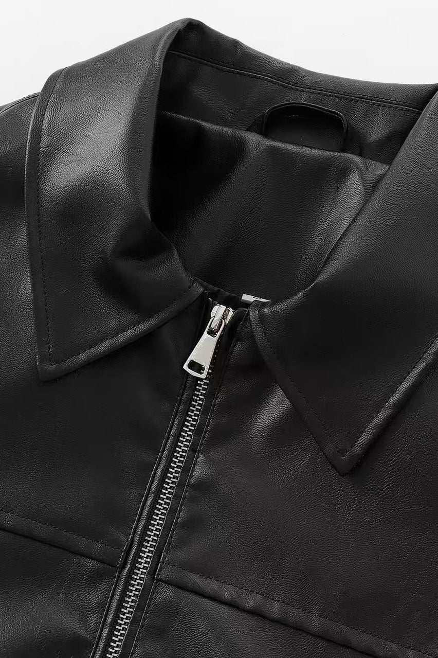 Solid Color Aviation Style Jacket image 8