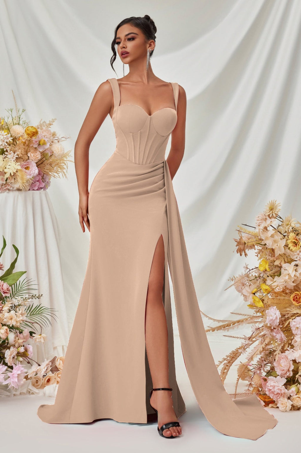 Sexy Bodycon Slit Maxi Party Dress image 18