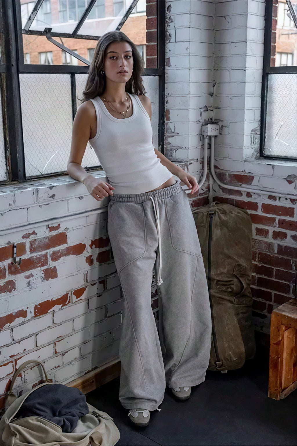 Solid Loose Hip-hop Drawstring Pants image 2