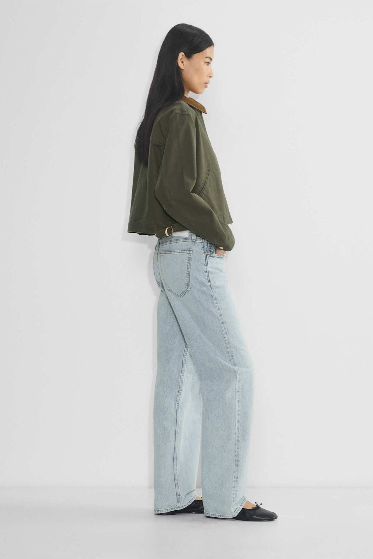 Cropped Utility Workwear Jacket image 10
