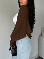 Loose Fit Knit Shrug Cardigan image 15