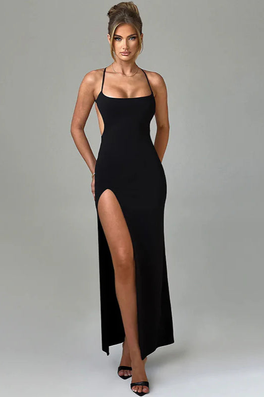 Summer Sexy Split Dress Slim Fit Spaghetti Strap Party Dress image 6