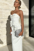 Strapless Floral Bandage Party Dress image 4