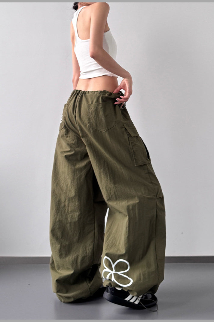 American Style Print Loose Fit Cargo Pant image 4