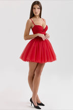 Chiffon Lace-up Backless Cocktail Dress image 19