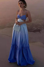 Ombre Cami Cutout Bodycon Maxi Dress image 1