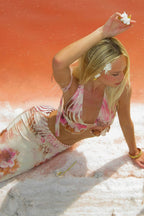 Sexy Halter Floral Print Skirt Set image 7